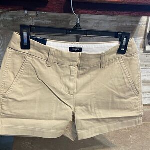 J. Crew Size 00 Women's Khaki  Shorts. NWT